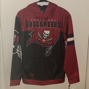 Youth Tampa Bay Buccaneers Red & Black Pullover Hoodie
